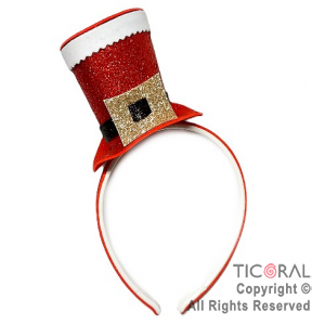 VINCHA GALERITA PAPA NOEL x 1